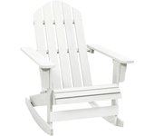 vidaXL Mecedora de jardín de madera