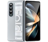 Luxury Ultra-thin Matte Silicone Wrist Strap Case For Samsung Galaxy Fold 6 5 4 3 Transparent Folding Shockproof Hard Back Cover