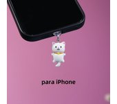 Three Colors Of Cat Phone Dust Plug Accessories Decoration Pendant For IPhone For Samsung Type-C Charging Port
