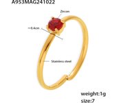 Encanto Anillo de acero inoxidable chapado en oro para mujer,meses con diseño de constelación de circonia cúbica, regalo de cumpleaños anillo de circón de una sola garra estilo, anillo de sensación de lujo ligero ajustable de acero inoxidable