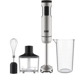 WINNING STAR Batidora de mano de 2 velocidades, 1000 W vaso 600 ml, Mezclador batidora 4 en 1, con control de un solo botón, potente vaso de precipitados de bajo ruido