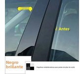 6Pcs For Hyundai Verna Dodge Attitude 2006 2007 2008-2010 Car Pillar Posts Stickers Door Window Trim Cover Styling Accessories