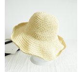 Beach Korean Straw Hat Summer Women Visor Bucket Hat Fisherman Hat Hand weaving Panama Girl Fishing Chapeau Sun Hats tool