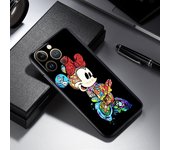 Disney Mickey Tattoo For iPhone 14 13 12 Mini 11 XS Pro Max X XR 8 7 6 Plus Soft Black Phone Case Cover