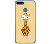 Tumundosmartphone Funda Gel Tpu para Huawei Honor 7A / Y6 2018 Diseño Jirafa Dibujos