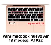 Russian silicone Keyboard Cover Protector for Macbook air13/12 /15/16pro touchbar A2992/A3113/A2941/A1990/A3114/A2289A2337/A2141