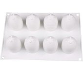 Molde de silicona huevo de Pascua, forma de huevo de molde de silicona ovalada de 8 cavidades para decoración de pasteles, molde de chocolate.