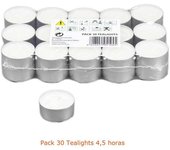 SNOWDVANCE Velas de decoracion - Duracion 4,5h - Pack 30/50/100 unidades