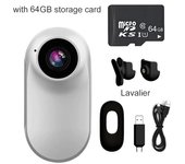 1080P Action Camera 1080P Portable Versatile Mount Anywhere for Travel Pets Ride Sport Vlog Mini Wireless Camera with Carry box