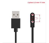 2Pin 4Pin 5Pin Magnetic Charging Cable USB Dock Charger Power Adapter For Smart Watch Juicer Thermo Cup Earphones Beauty Devices