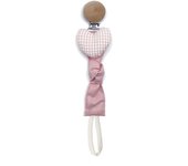 Cadena De Chupete Para Bebé Recién Nacido Hecho De Algodón Y Madera Ecológica Sostenedor De Chupete Soother Dummy Holder