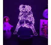 Japanese Anime Drogan Ball Super Saiyan Goku Vegeta Figure Led Acrylic Stand 3d Illusion Colorful Nightlight for Kids Birthday