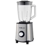 Batidora de Vaso Muvip 1300W 1.5L - 2 Velocidades - Acero Inoxidable - Función Pica Hielo - Bloqueo de Seguridad