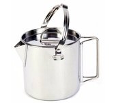 Olla para acampar Taza Colgante para acampar de Maple inoxidable with steamer basket Taza de café para Fogata de 1,2 L