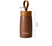 Termo Doble Capa Aislada De Acero Inoxidable 280ml Mini Botella De Agua Con Cuerda Portátil Para Exteriores Y Deportes