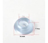 25/50Pcs Silicone Transparent Chair Leg Mat Non-slip Feet Pads Sofa Foot Covers Floor Furniture Cap Wear-resistant Protector Pad