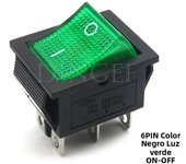 1PCS rocker switch KCD4 4PIN 6PIN 2 / 3 position ON-OFF Mini with light cat-eye 220V LED rocker switch button 16A 30A 250VAC 20A