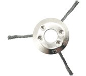 LUSQI 6/8/9inch Steel Wire Wheel Head Grass Trimmer Head Universal Weed Brush Fit Straight Shaft Brushcutter Removal Moss Rust