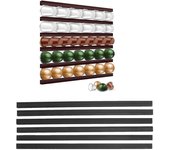 DIY Universal Coffee Capsule Holder,Nespresso Vertuo Capsule Organizer,6 Pcs/Set Cafe Pods Storage for Dolce Gusto with Adhesive
