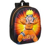 Mochila 3D Naruto, Color Negro, 33x27x10, Safta - Kiglam