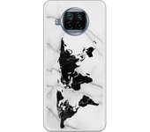 Funda compatible con Xiaomi Mi 10T Lite - Be Unique Funda Gel mármol mapa negro