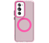 Transparent Matte Wireless Charge Protector Case for OPPO Reno 12 Pro 12F A80 A60 A3X A3 Pro 4G 5G Magnetic Armor Back Cover