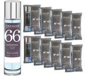 CARAVAN FRAGANCIAS Perfume de Hombre Nº66 de 150 ml + Set de 10 Viales de Fragancias Masculinas distintas de Caravan para descrubir nuevos aromas