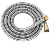 Manguera de Riego de Ducha Manguera de Maple inoxidable 304 a prueba de explosiones-Tapa de latón con núcleo de Cobre, 3M, 1PC