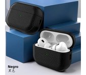 Leather Texture Case for Apple Airpods 1 2 3 4 Pro Air Pods Wrieless Bluetooth Earphone Protective Cover Anti-lost Headphone Bag