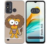 Funda Silicona para ZTE Blade A53 diseño Leon Dibujos
