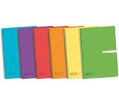 Libretes, Pack 3/5 Libretes de Cuadriculadas, Cuadernos A4 (Folio), Cuadrícula Tapa Plástico 4x4, 80 Hojas. Pack 5 Libretas 90g de gramajes, Colores Aleatorios