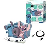 LEXIBOOK - Disney Stitch, Cámara 4 en 1 para niños con protección, Funciones de Foto, Video, MP3 y Juegos, 15 Marcos para Personalizar Tus Fotos, Tarjeta de Memoria de 8 GB incluida