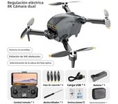 Drone 4K HD Dual Camera Brushless Traversing Aerial Photography UAV Remote Control Quadcopter Optical Flow Positioning Dron