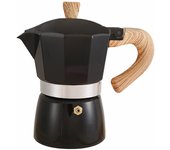 Cafetera de Aluminio con Mango de Madera, 150ml, portátil