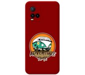 Funda Silicona Líquida Roja para Vivo Y21 / Y21s / Y33s diseño Adventure Time Dibujos