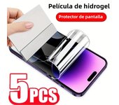 5 Pcs HD Hydrogel Film For iPhone 15 14 13 12 11 Anti Scratch Full Cover Protective Film For iPhone 15ProMax 14Pro Soft Film