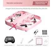 JJRC H107 Mini Drone Grid GPS Return Brushless Motor 8K HD Dual Camera 360° Laser Obstacle Avoidance RC Quadcopter Drone Toys