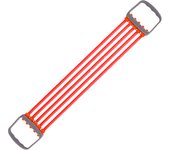 Full Body Workout Set - Chest Expander with 5 Removable Resistance Bands for Pilates, Push Ups, and Muscle Training - Strengthen