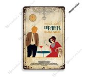Woody Allen Movie Director Metal Plate Rusty Metal Signs Decorative Plate Metal Plaque Wall Tin Sign Man Cave Club Wall Decor