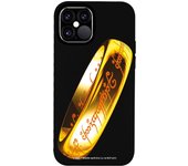 Funda original compatible con iPhone 12 - 12 Pro Negro con un diseño de LOTR Ring Clear