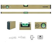 Báscula – Agua de aluminio anodizado – Longitud: 60 cm – Tolerancia de medición: 0,5 mm/m – Pa 11 Z – Aluminio burbuja aluminio burbuja