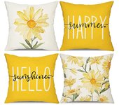 Tapas 18x18 Conjunto de 4 Granja Mantas Decoración Margarita Fundas de Colchón para sofá Deco