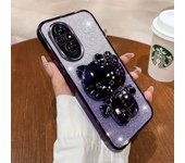 Rabbit Makeup Mirror Bracket Shell for Honor 200 100 90 80 70 60 PRO GT SE X 50 40 30 I PLUS Shockproof Phone Case