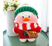 30cm Ducks Soft Toys Lalafanfan Ducks Doll Plush Toy Wearing Hyaluronic Acid Little Yellow Duck and Accessories