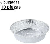 10pcs Air Fryer Aluminium Foil Trays Round Containers Tin Box Disposable Steaming Basket Kitchen Baking Tool BBQ Drip Pan Tray