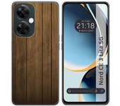 Funda Silicona para Oneplus Nord CE 3 Lite 5G diseño Madera Dibujos