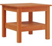 vidaXL Mesa de centro de madera maciza de pino 45x45x40 cm Natural, Blanco, Gris Mesita de Salón o Comedor o Auxiliar Mesa de Café Meuble Salón