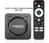 KANAVI Smart TV Box Android13 Google Voice Assistant Amlogic S905W2 Support 4K Video HDR10+ 2.4G+5.8G Wifi Bluetooth Chromecast