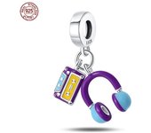 Original Charms 925 Sterling Silver Music Series Rock Guitar Beads Fit Pandora Bracelet DIY Charm For Women Jewelry Fashion Gift