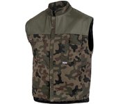 Chaleco Acolchado Camuflaje Multibolsillos Resistente Hombros Talla M